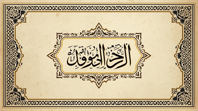 design islamic arabic style book cover