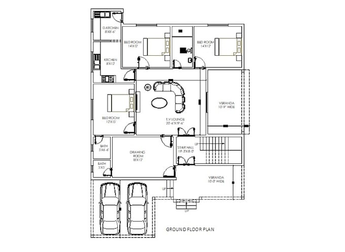 architect draftsman for architectural house plan autocad 2d floor plan blueprint