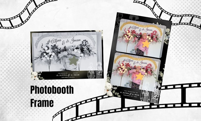 design islamic photobooth frame