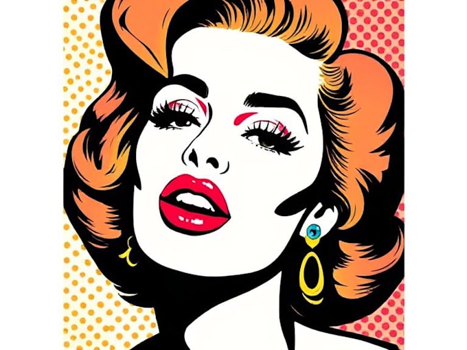 draw comic pop art portrait