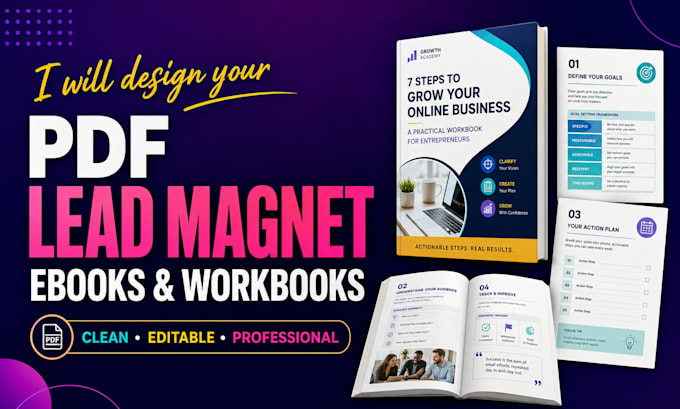 pdf lead magnet design for coaches, canva lead magnet ebook design for coaches