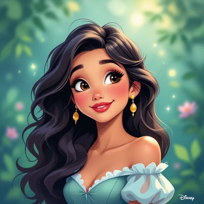 draw cartoon disney portrait