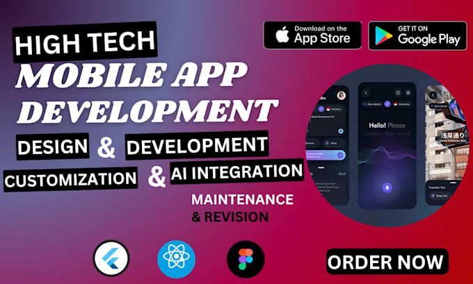 do mobile app development android app developer ios app developer using flutter