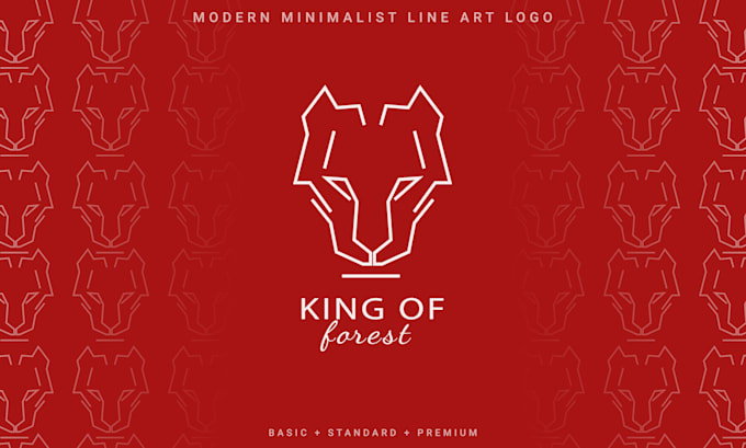 design modern minimalist line art logo