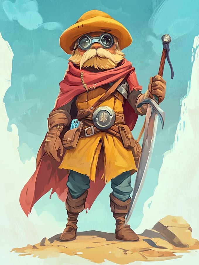 draw 2d game character or 2d game character