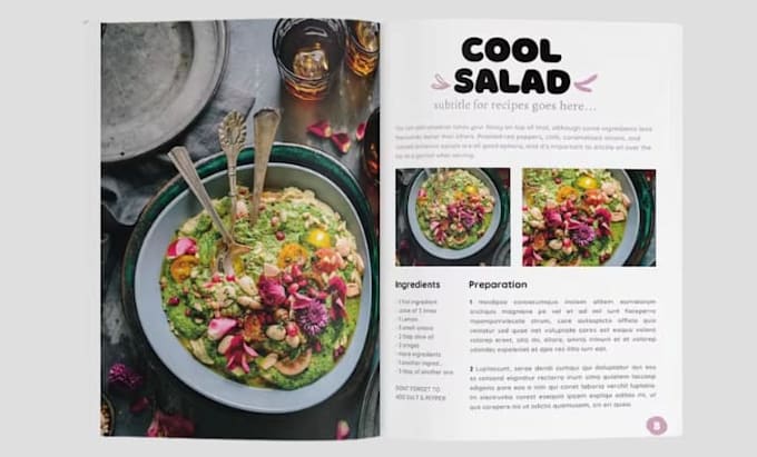 design cookbook formatting cookbook writer meal plan recipes