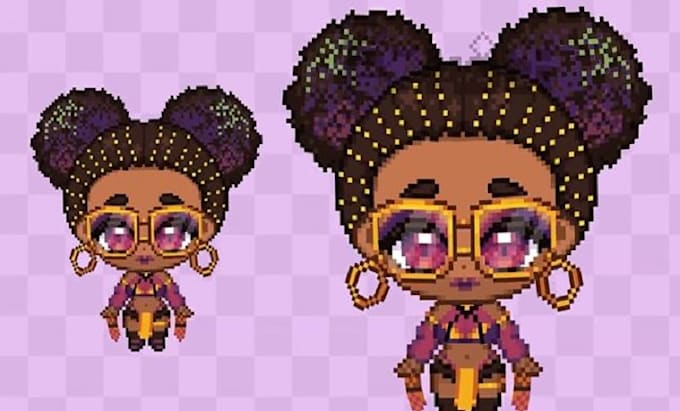 create pixel vtuber live2d model pixel avatar animation live2d rigging pixel art