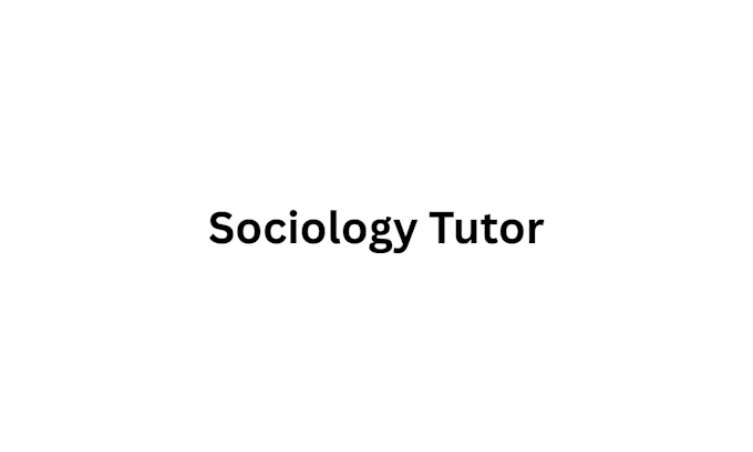 teach and help in sociology subject material
