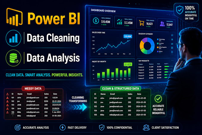 design interactive power bi dashboards and visualisations