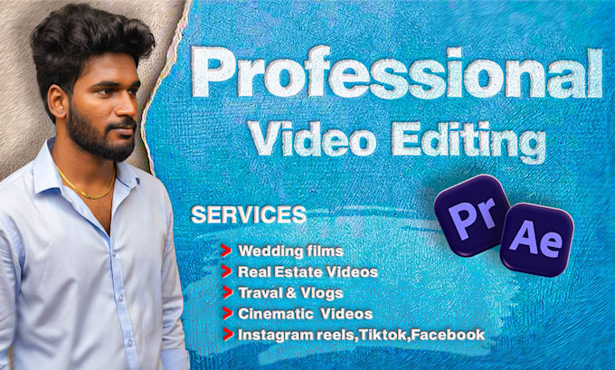 do professional cinematic video editing,for your video