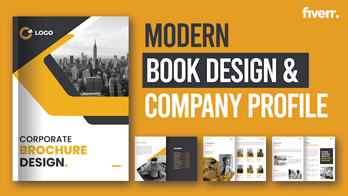 design a modern book design and company profiles