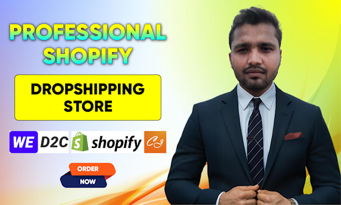 build shopify store design and dropshipping website design