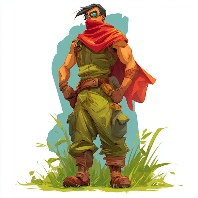 create scifi, fantasy, superhero character design