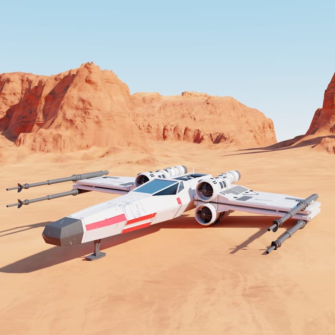 create hard surface model for spaceships and environments