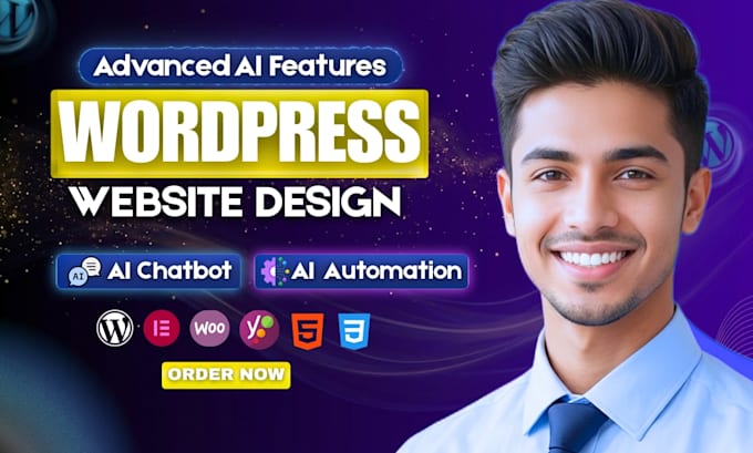 design, redesign, responsive wordpress website with ai integration