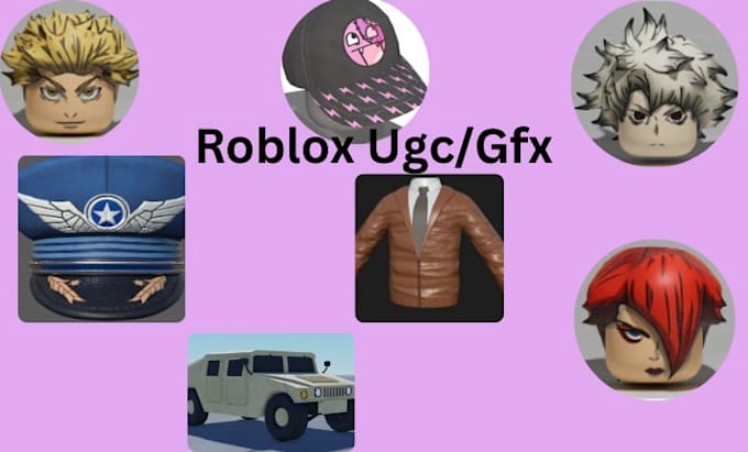 make you a high quality roblox gfx, custom roblox ugc, create roblox scripts