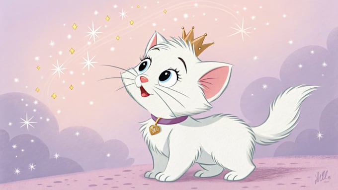 create an disney style pet portrait