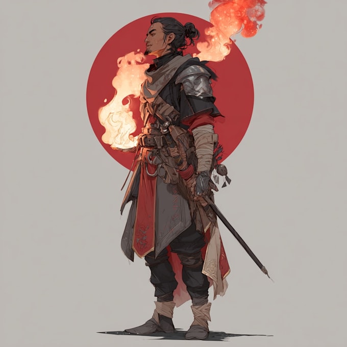 Create epic dnd character art and fantasy game illustration by Aelops3 ...