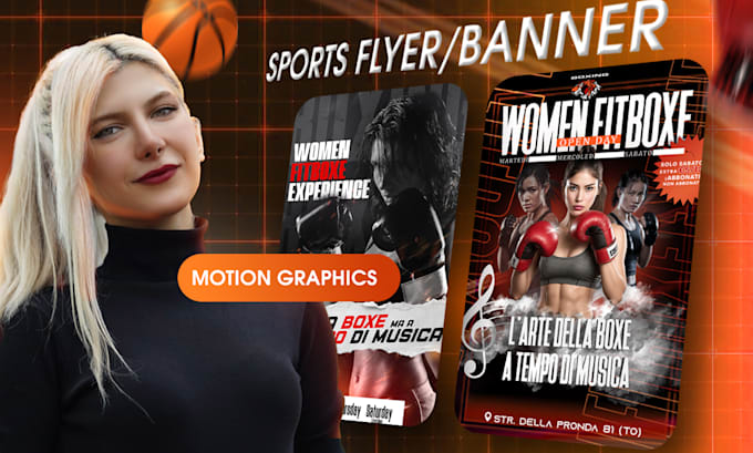 create engaging animated flyer for your sports event