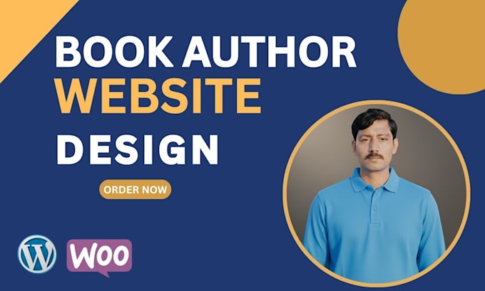 build modern book author website or ebook author website
