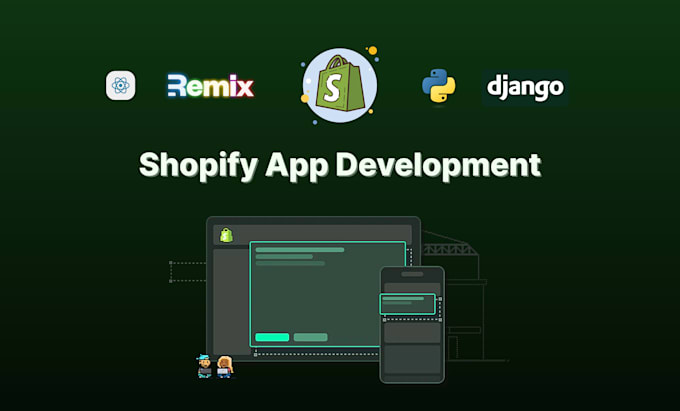 develop shopify app with remix, react and python