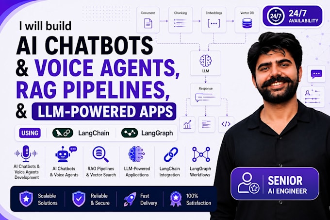 build ai agent, rag pipeline, and llm app using langchain ,openai ,fastapi