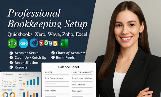 handle xero bookkeeping quickbooks setup payroll bank reconciliation reports