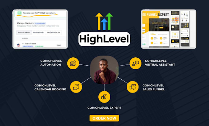 Setup gohighlevel ai workflow automation closebot zappychat a2p ...