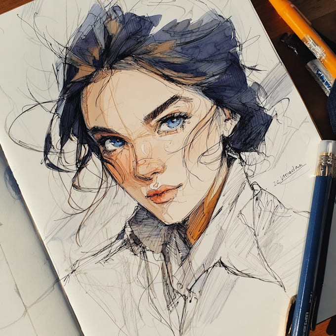 draw anime art illustration
