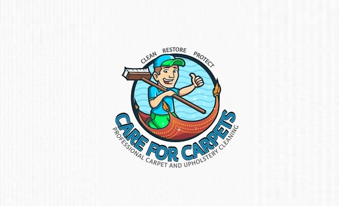 design modern eco friendly carpet cleaning company logo