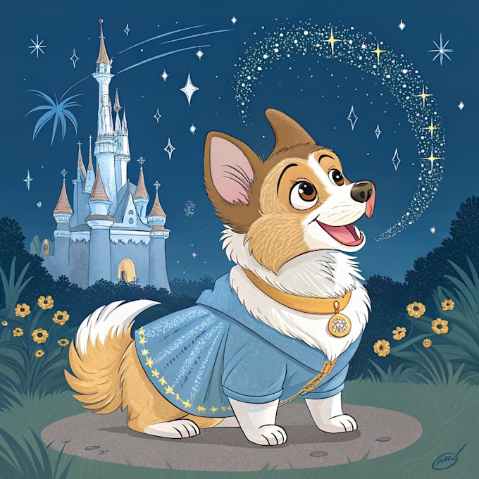 create amazing disney pet portrait