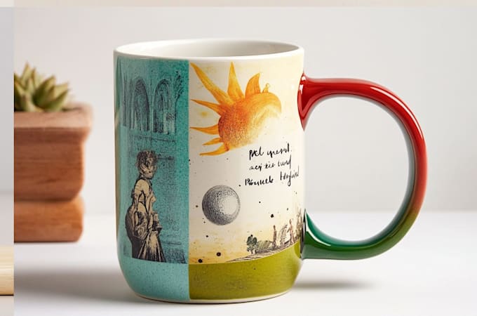 create custom coffee mug, wine glass, water bottle design