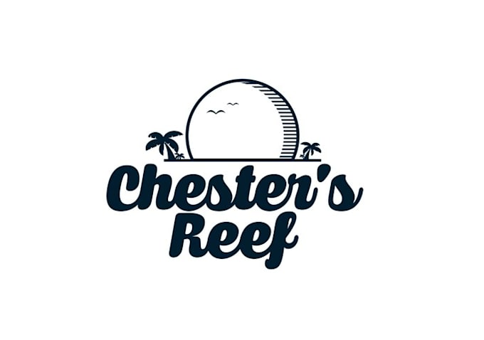 design glamorous tropical themed bar logo