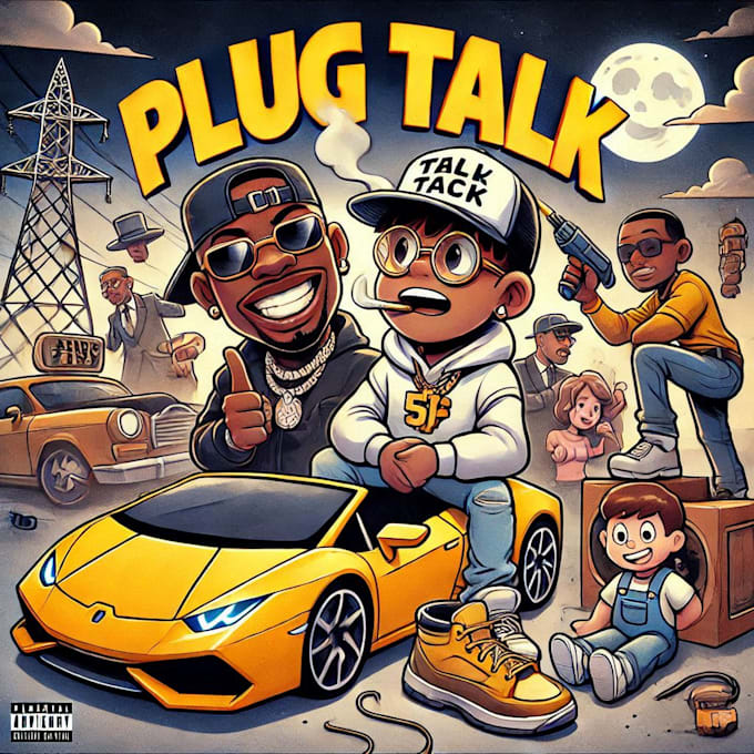 animated album cover art design