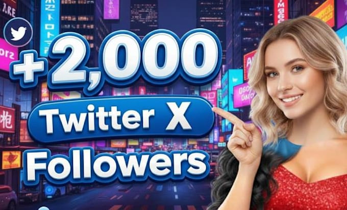 promote your x or twitter 2,000 followers