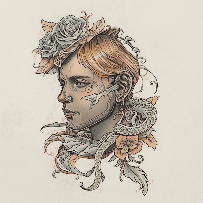 design professional creative tattoo design