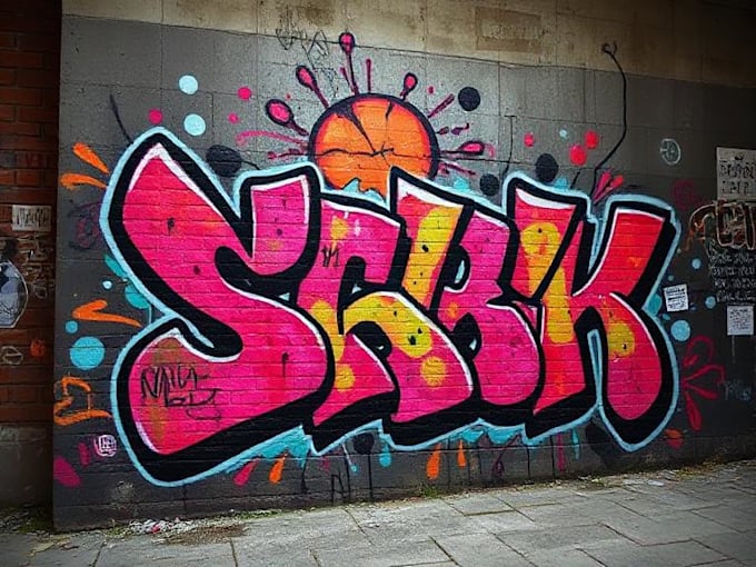 make graffiti text art for your logo, word or business