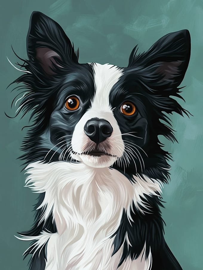 design a custom disney pet portrait illustration