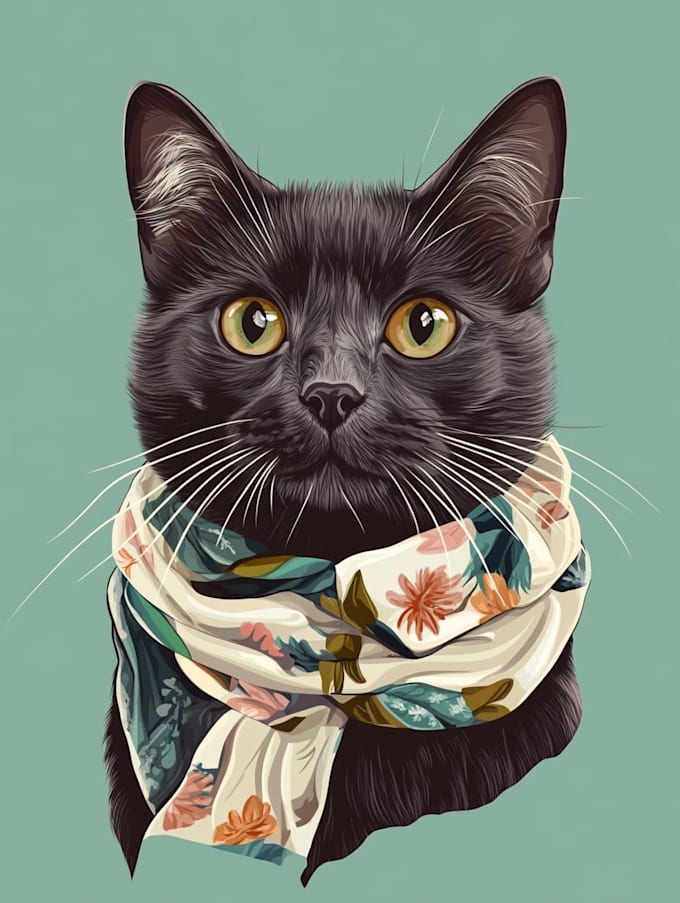 make a disney pets portrait illustration in disney style
