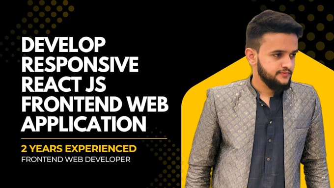 develop responsive react js frontend web application