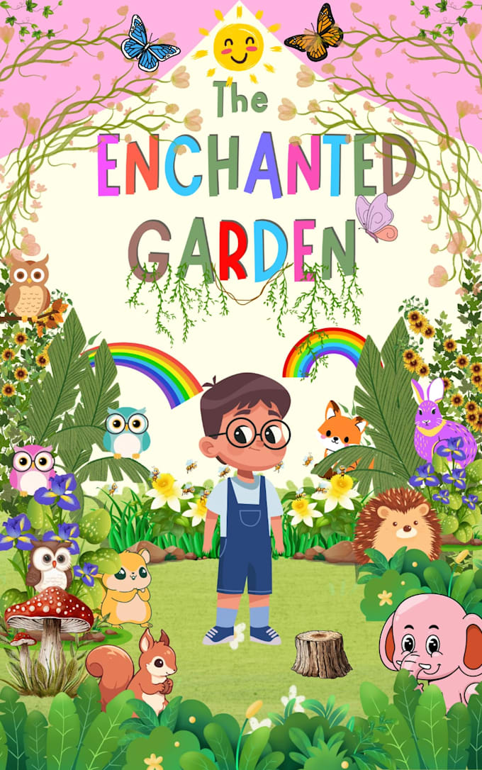 create a beautiful childrens book cover