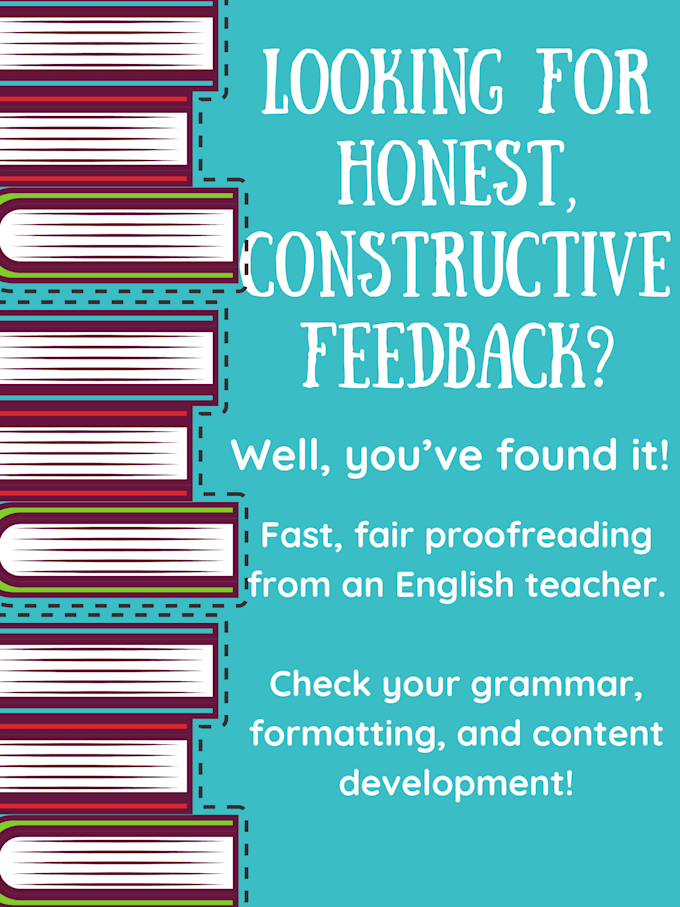 proofread your manuscript for novels, academic theses, etc