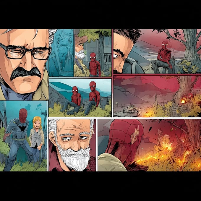 comic book illustration graphic novel cover art