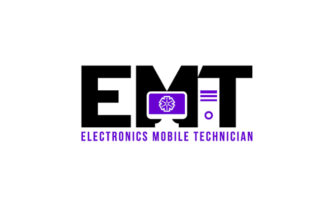 design mobile computer repair medical flair logo