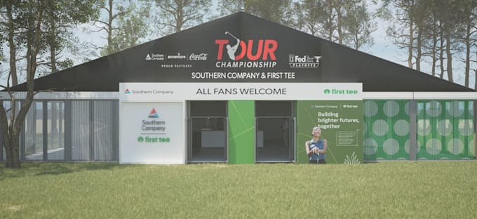 remodel golf pavilion design,golf simulator rendering,golf course layout,lounge