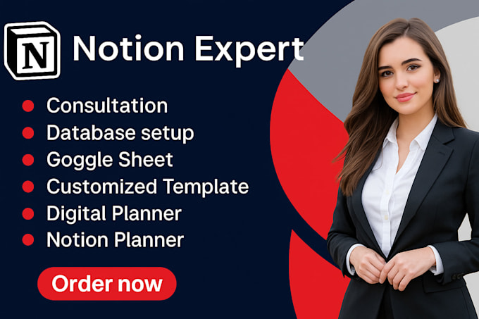 notion virtual assistant build notion template notion database notion expert