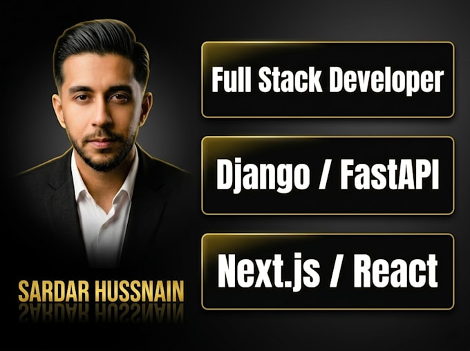 be your full stack developer for django and nextjs web apps