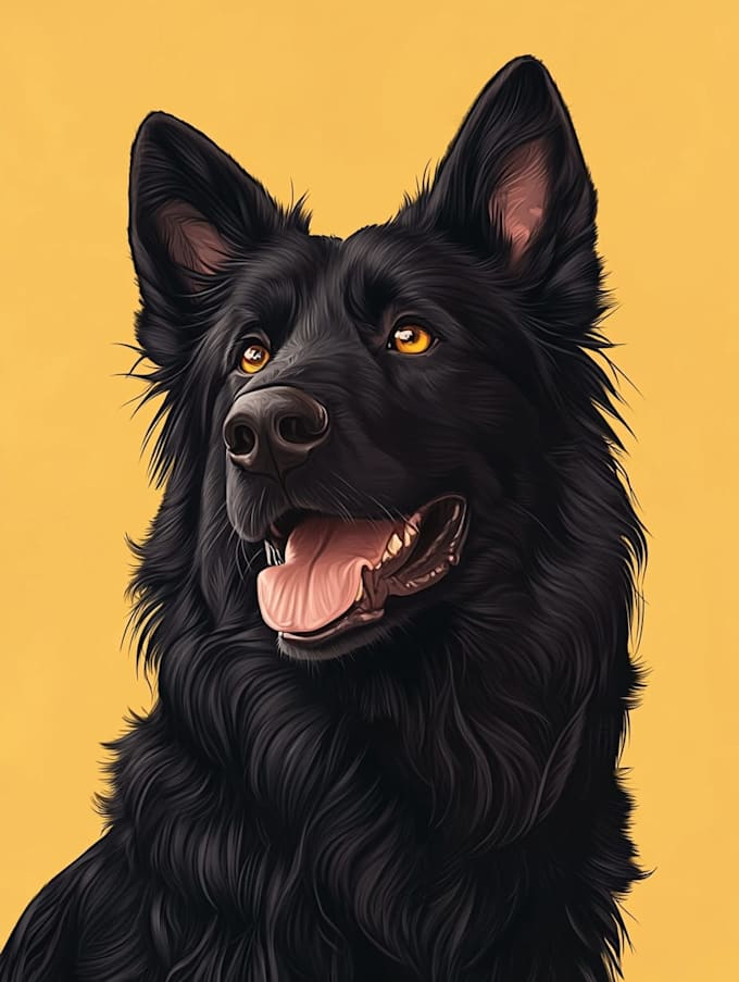 draw disney pet portrait illustration