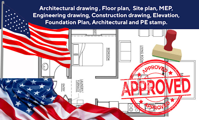 Do permit ready architectural drawing floor plan mep blueprint house in ...