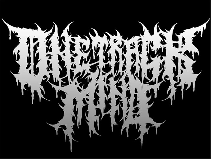 design a brutal metal band logo